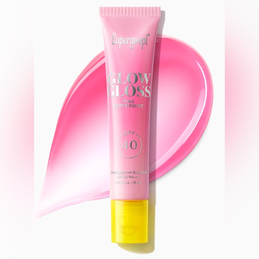 💋2/$25 Supergoop glow gloss pink peppermint